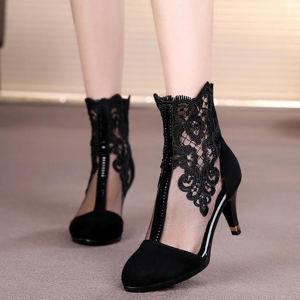 womens lace ankle boots